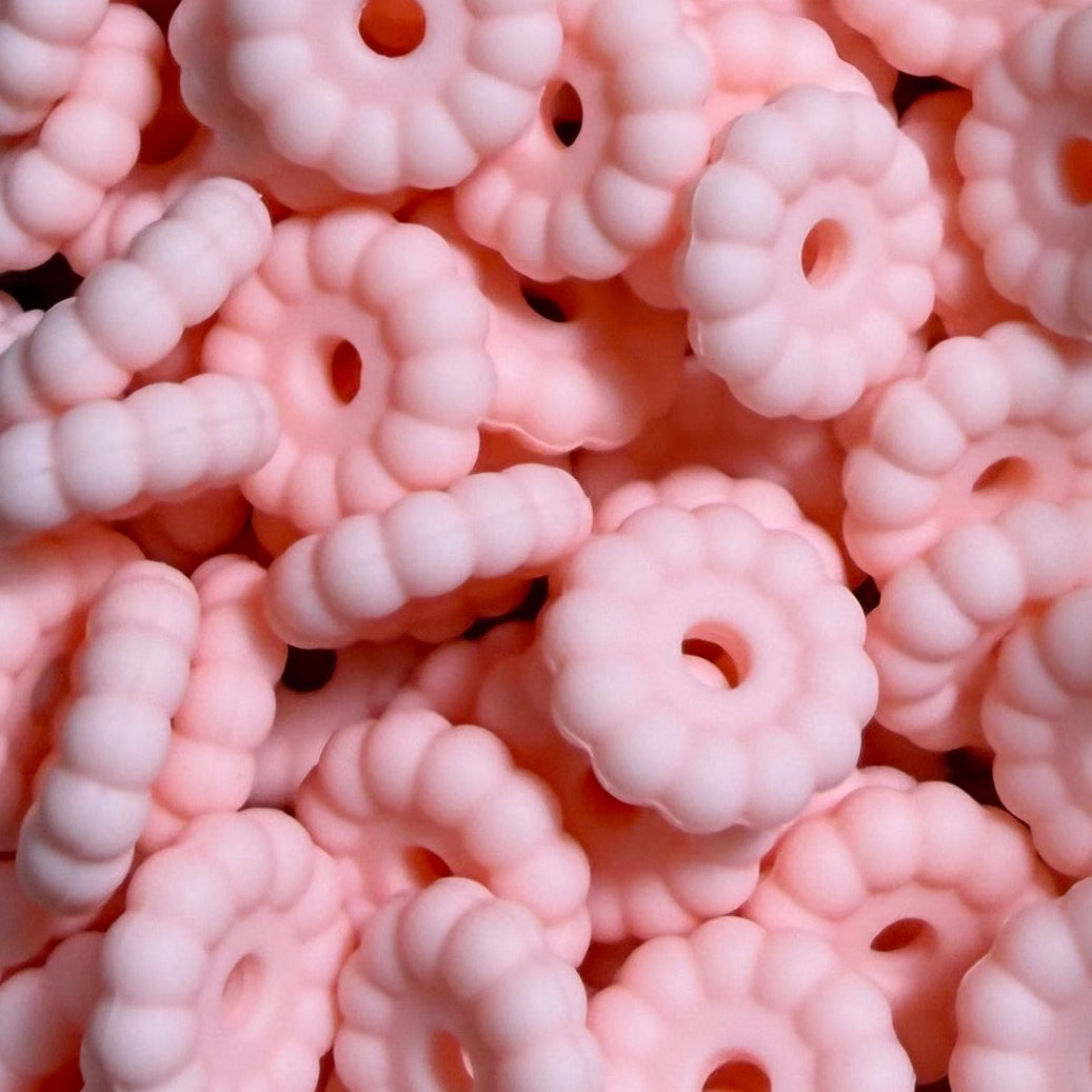 Perle d’espacement rose 12mm