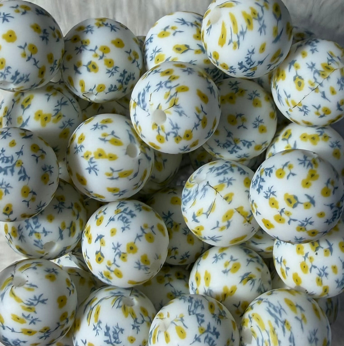 Perle fleur de bohème 15mm