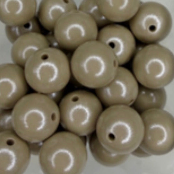 Perle taupe opal 15mm