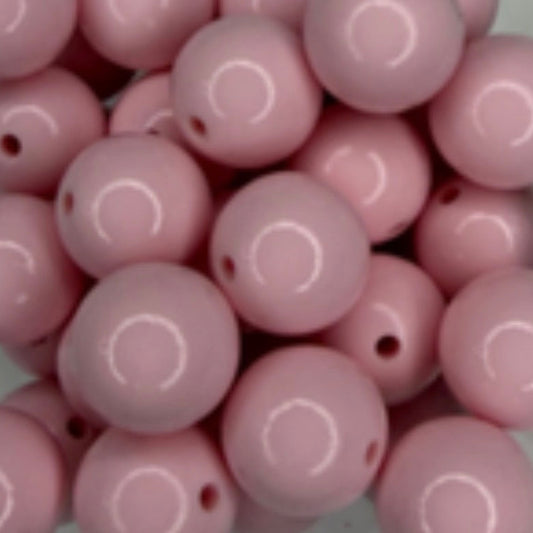 Perle rose brillant 15mm