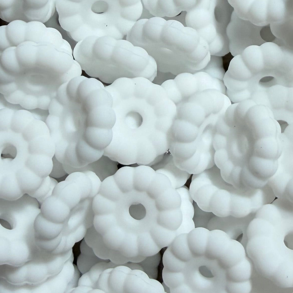 Perle d’espacement blanc 12mm
