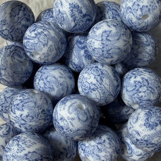Perle bleuet 15mm