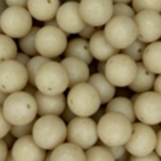 Perle pailletée beige