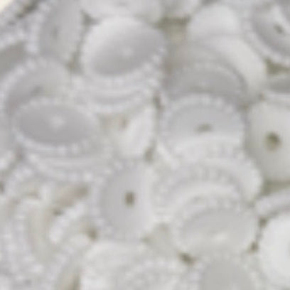 Perle plate blanc