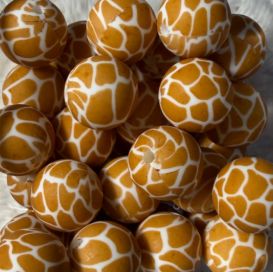 Perle girafe 15mm