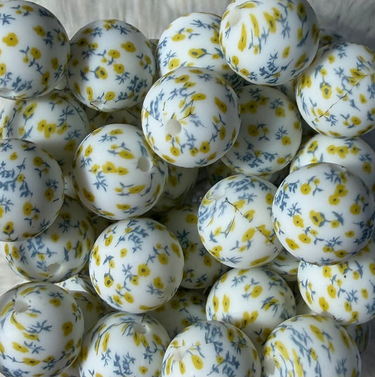 Perle fleur de bohème 15mm