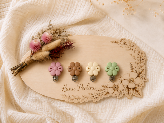 Clip fleur mat