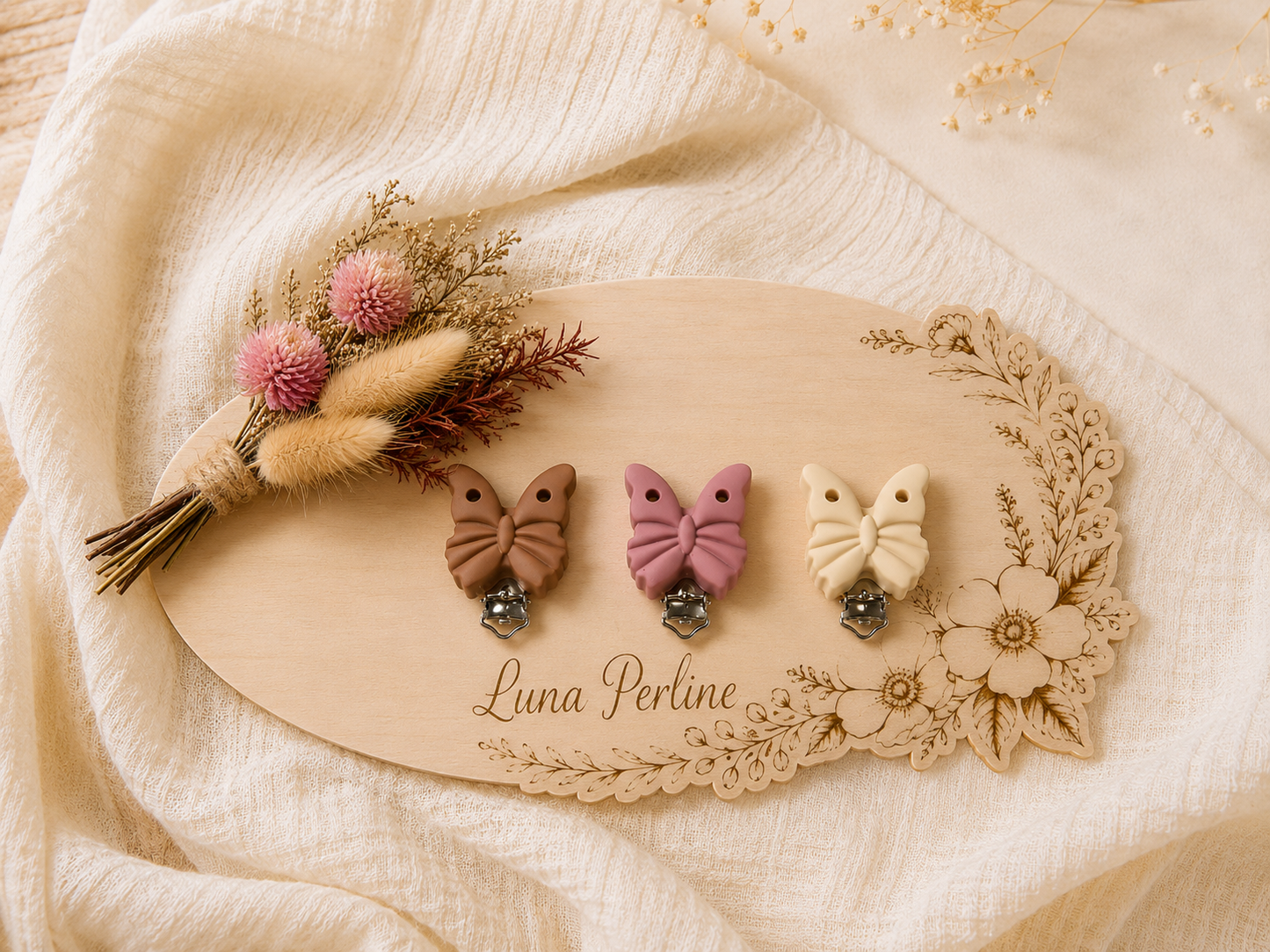 Clip papillon mat