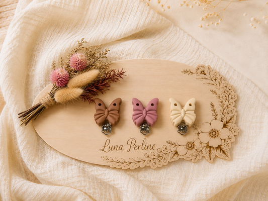 Clip papillon mat