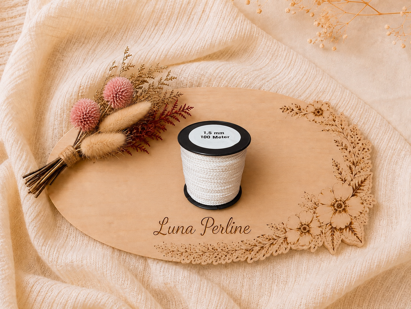 Fil blanc polypropylène PP 1.5mm